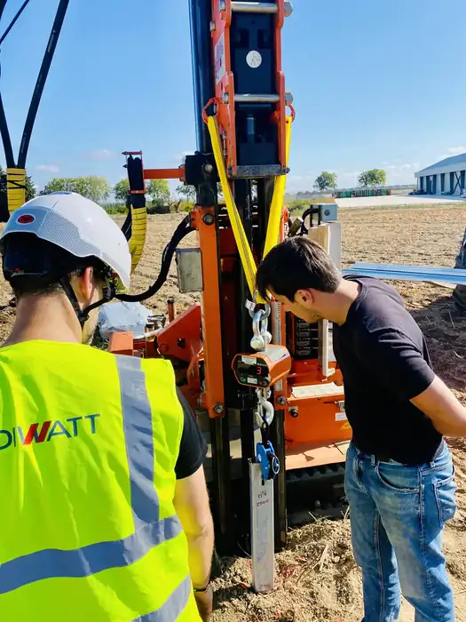Travaux de palissage viticole